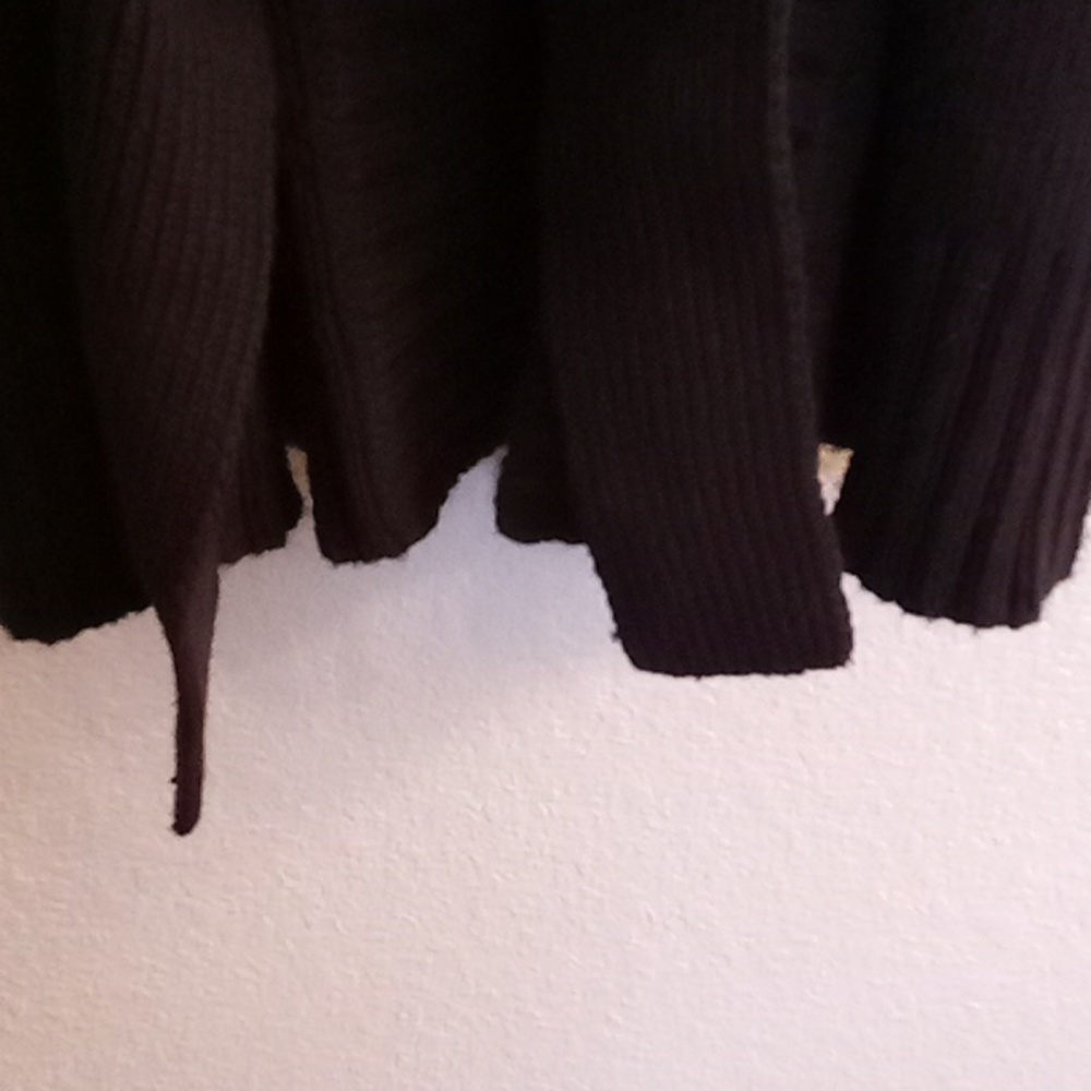 NEW ANN TAYLOR Winter Fall Office Career Minimalist Goth Size S Black Color B42 - Picture 8 of 12